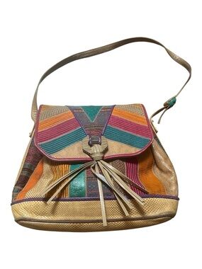 Vintage Sharif Leather Patchwork Bag